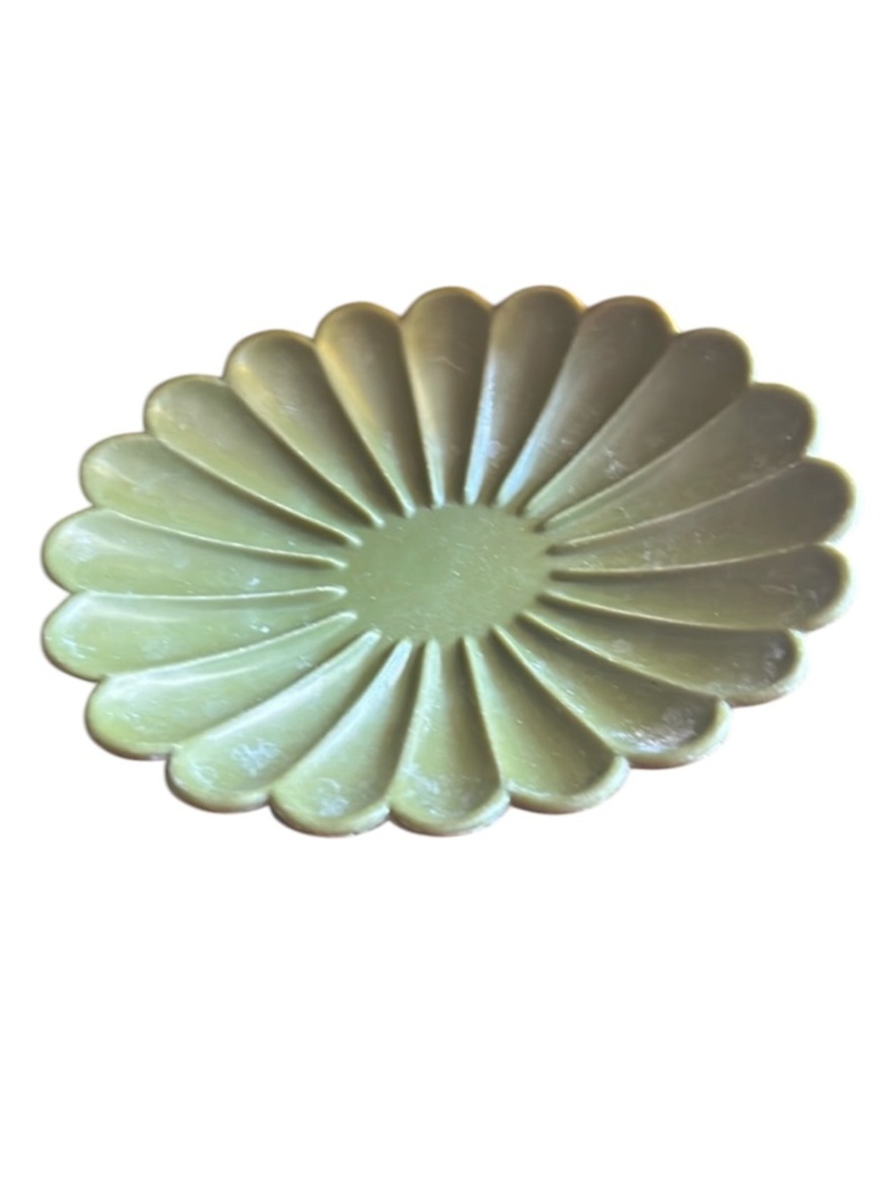 Vintage Green Plastic Soap Dish